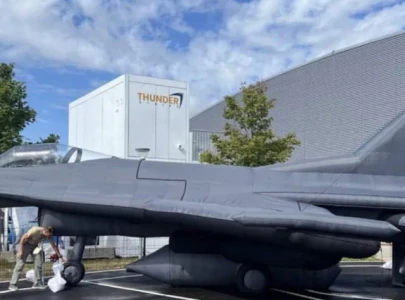 ukrainian f 16 decoy emerges at defence show